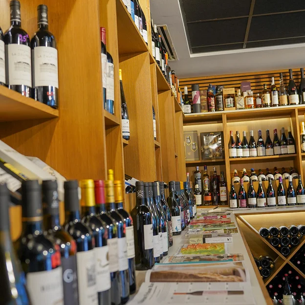 La sélection de vins en boutique